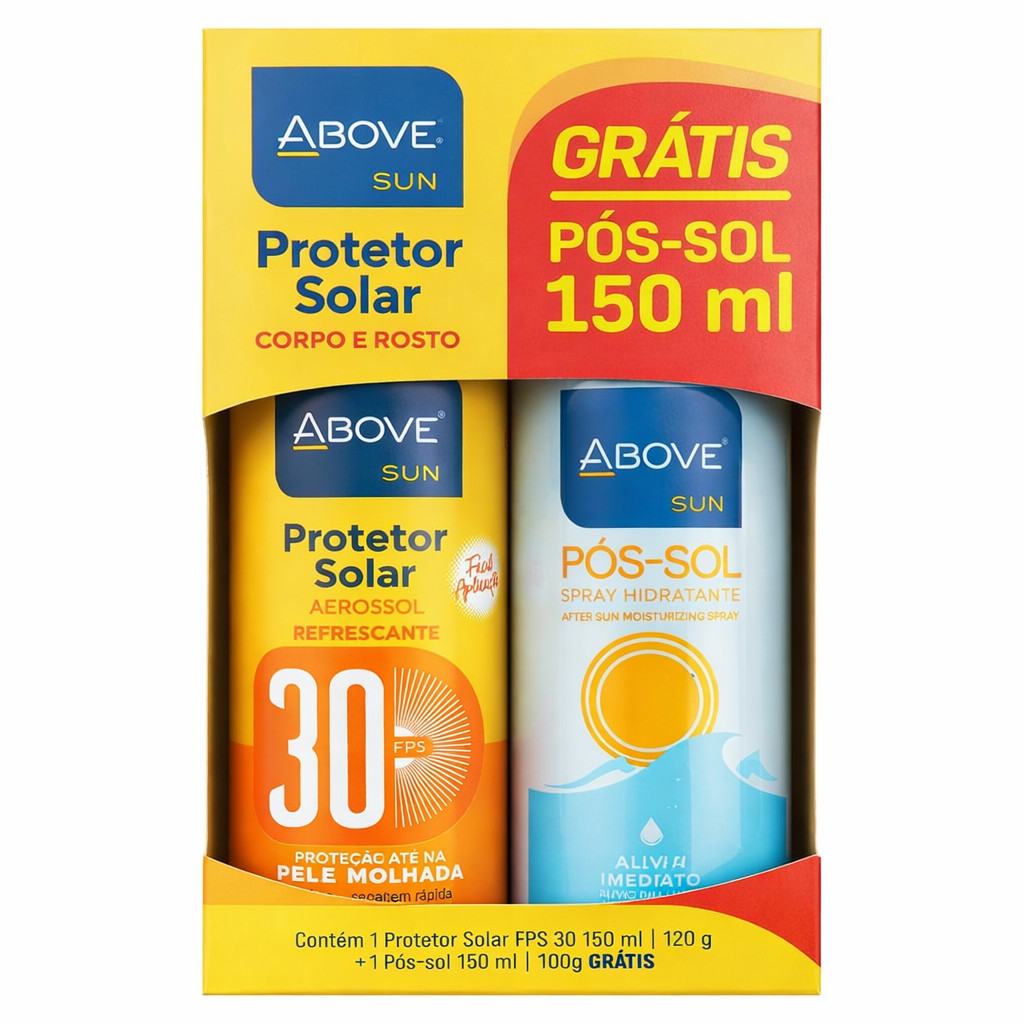 Kit Above Sun FPS 30 150ml com Pós Sol Hidratante Gr