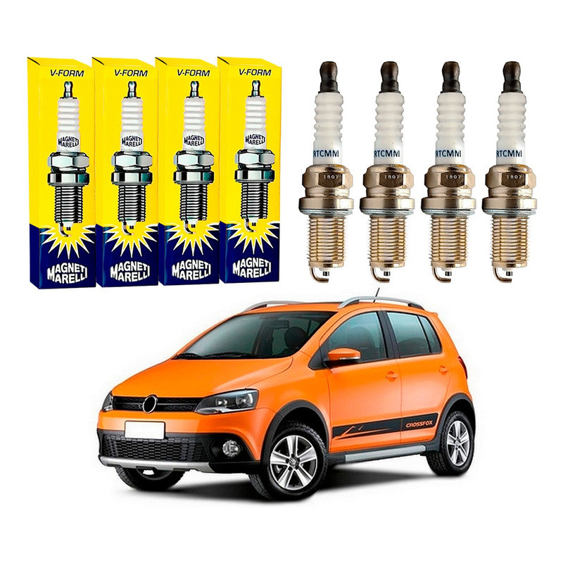 Jogo De Velas Magneti Marelli Crossfox 1.6 8v 2010 A 2014