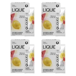 Kit Melancia com Limão Siciliano LIQUIDZ® - Eletrólitos Zero Açúcares - 4 Caixas - 24 sachês