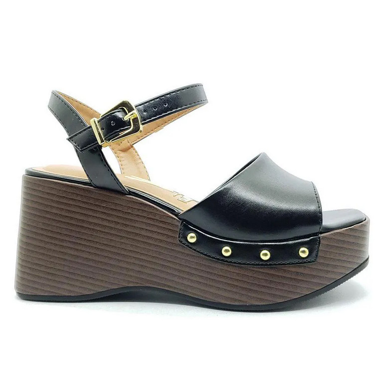 Sandalia Feminina Vizzano Salto Plataforma 9cm Confortável Elegante 6559308