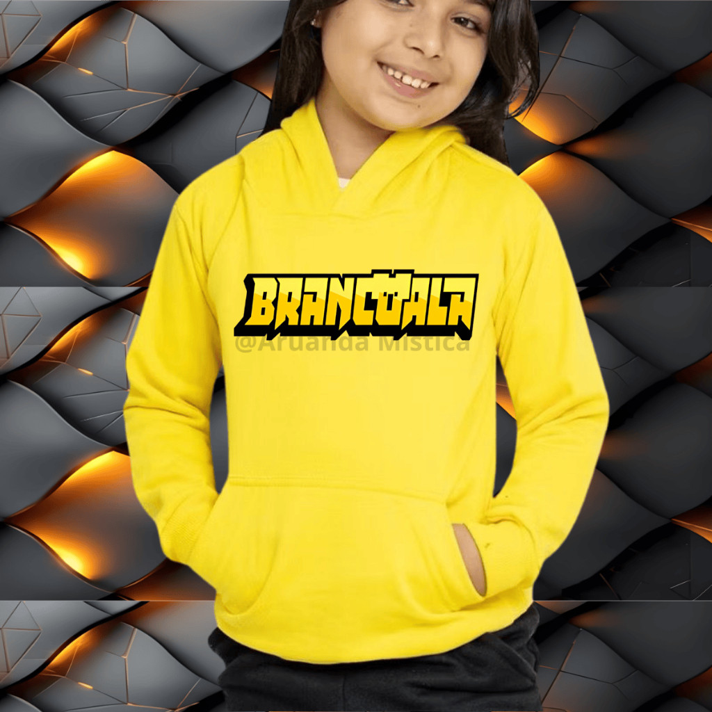 Moletom Infantil Brancoala Youtube Papai Style Com Bolso Canguru Capuz  Blusa De Frio Flanelado em Oferta na Shopee