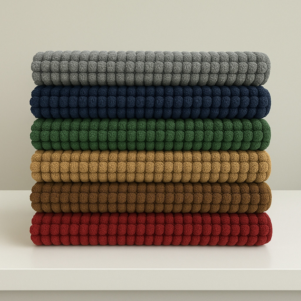 Kit de Tapete Bolinha 04 Unidades Antiderrapante Microfibra Toque Suave Super Macio