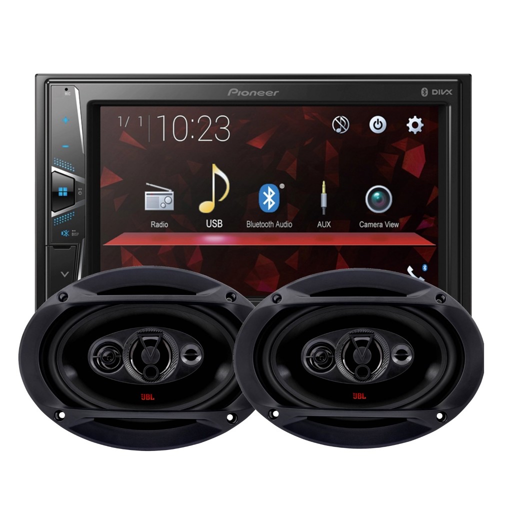 Central Multimidia Pioneer DMH G225BT + Par Alto Falante 6x9 Jbl Flex