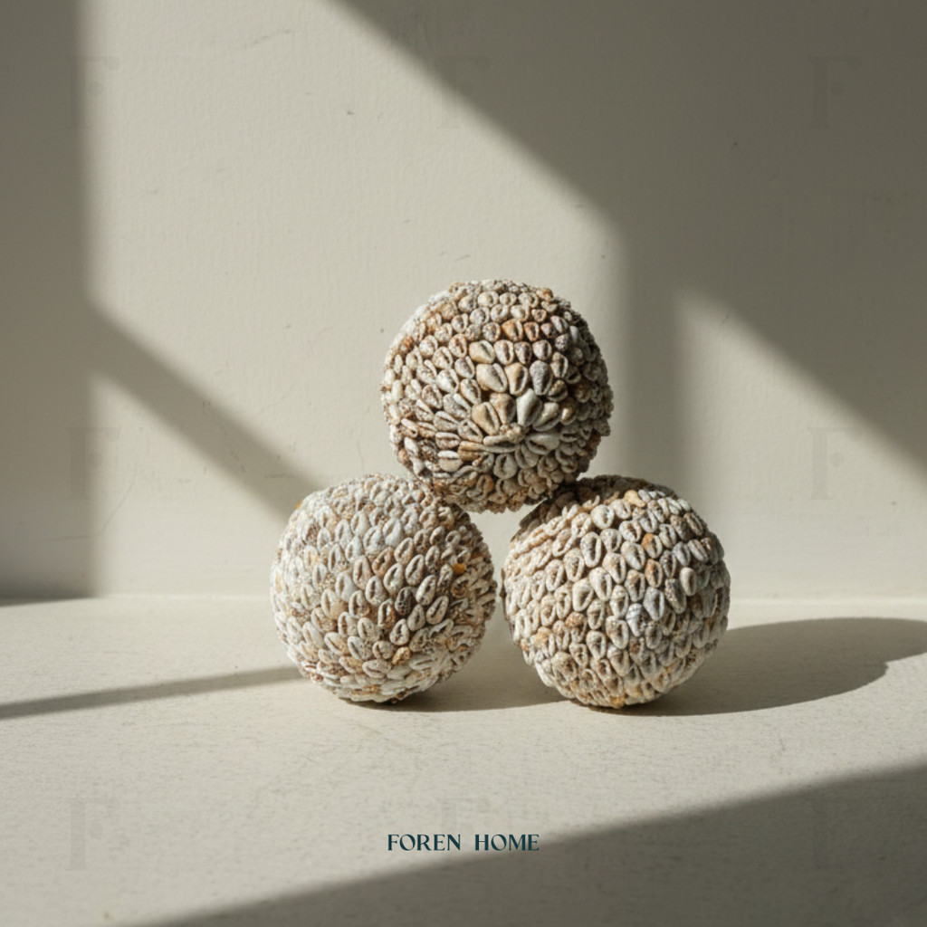 Ornamento Decorativo De Bola De Concha Marina Conchas Coastal Home Decor Destaque De Mesa De Luxo-Shell Ball Decoração M