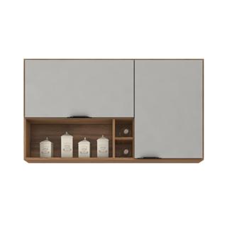 Armário Aéreo Firenze 2 Portas com Nicho 120cm em Oferta na Shopee