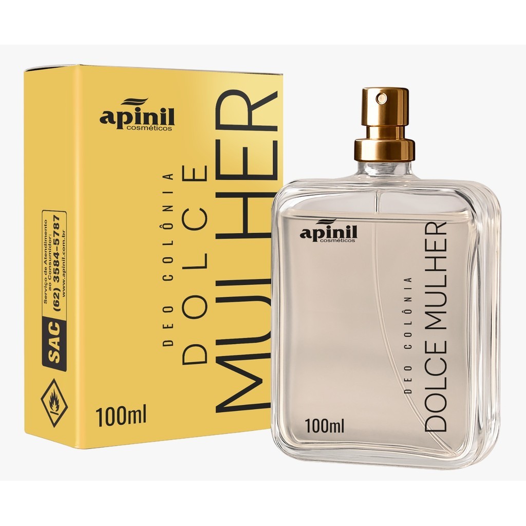 Perfume Feminino Deo Colônia Dolce Mulher  100ml Apinil