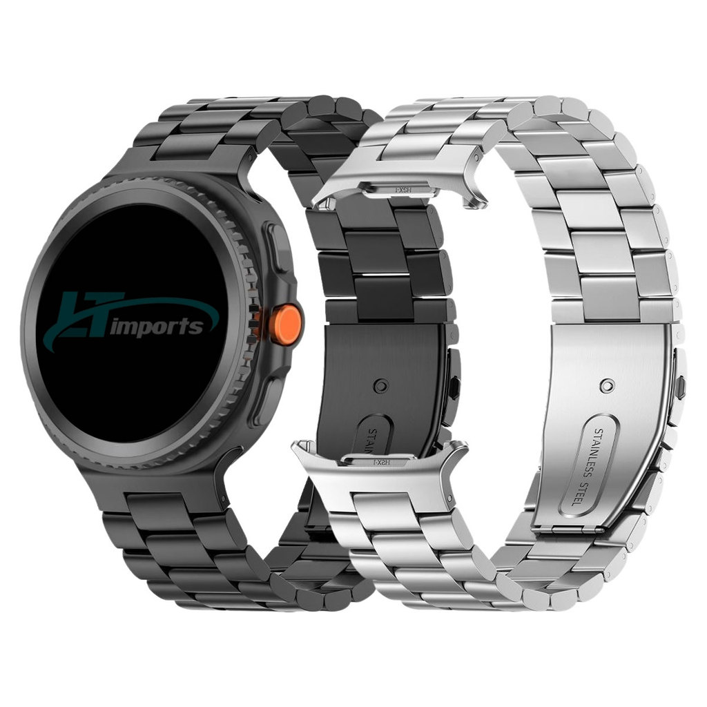 Pulseira Metal Aço Inoxidavel 3 Elos LTIMPORTS para Samsung Galaxy Watch 8 Class