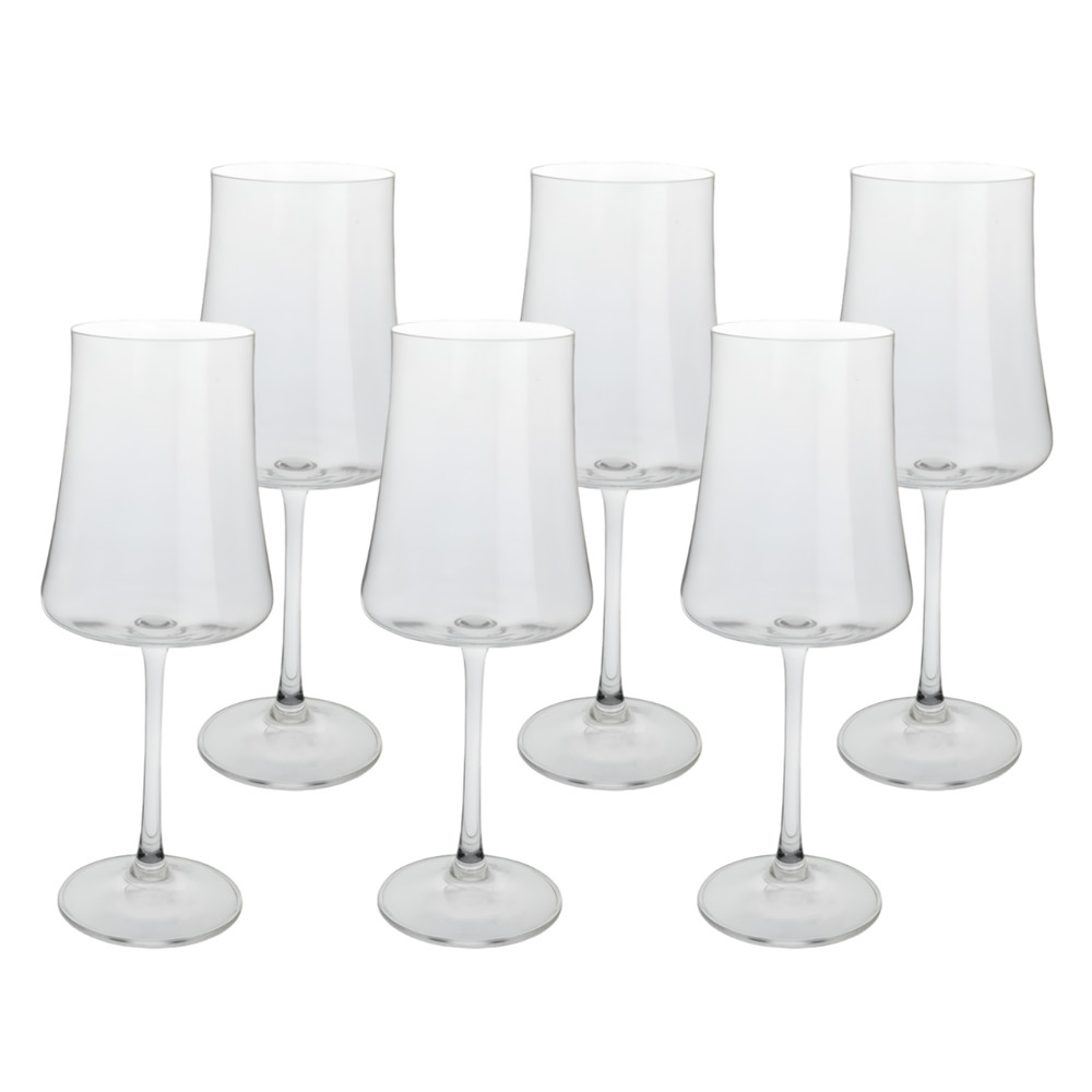 Jogo De 6 Taças Para Vinho Tinto 460ml Xtra Crystal Bohemia