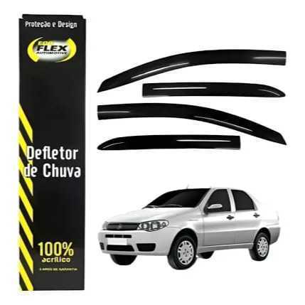 Calha De Chuva Palio Siena 1996 Até  2013 4P Jogo 4 Defletor Palio Siena Acessórios Para Carro 4 Portas em Oferta na Shopee