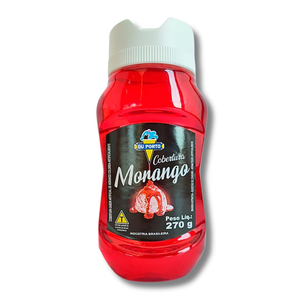 Cobertura de Morango Du Porto para Sorvete 270g em Oferta na Shopee