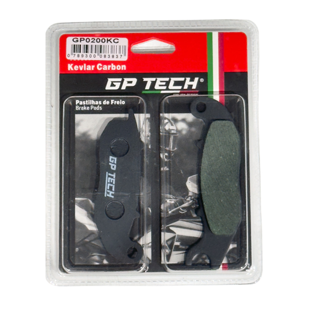 PASTILHA FREIO GP TECH 0200KC (D) XTZ 150 CROSSER / TENERE 250 2016- / PCX 150 ABS 2019- / PCX 160