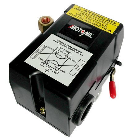 00036347.4 PRESSOSTATO AUTOMÁTICO 100-140LBF 4 VIAS COM ALAVANCA MOTOMIL