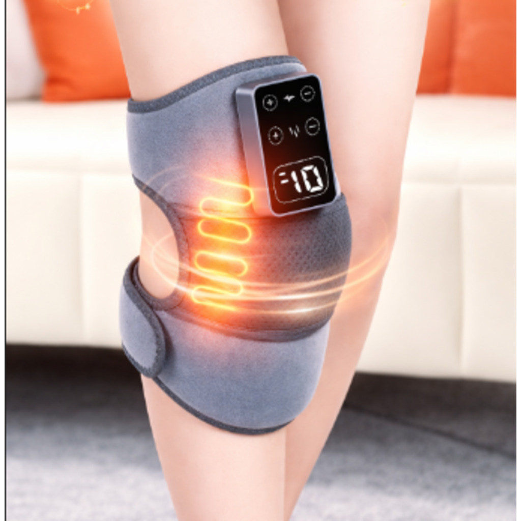 Massageador Térmico para Joelho com Vibração e Aquecimento 45°C Recarregável 3000mAh – 1 Unidade  ming