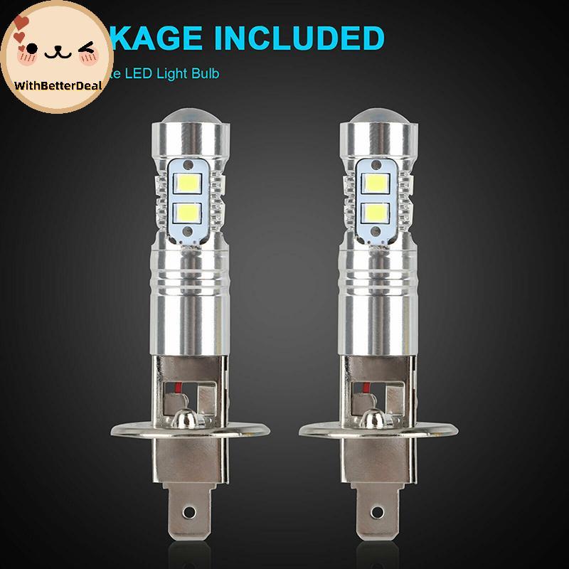 Melhor 1 Par De Lâmpadas LED H1 Faróis De Carro Super Brilhantes , De Luz