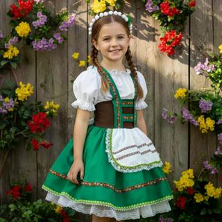 Fantasia Alema Infantil de Luxo com Tiara em Oferta na Shopee