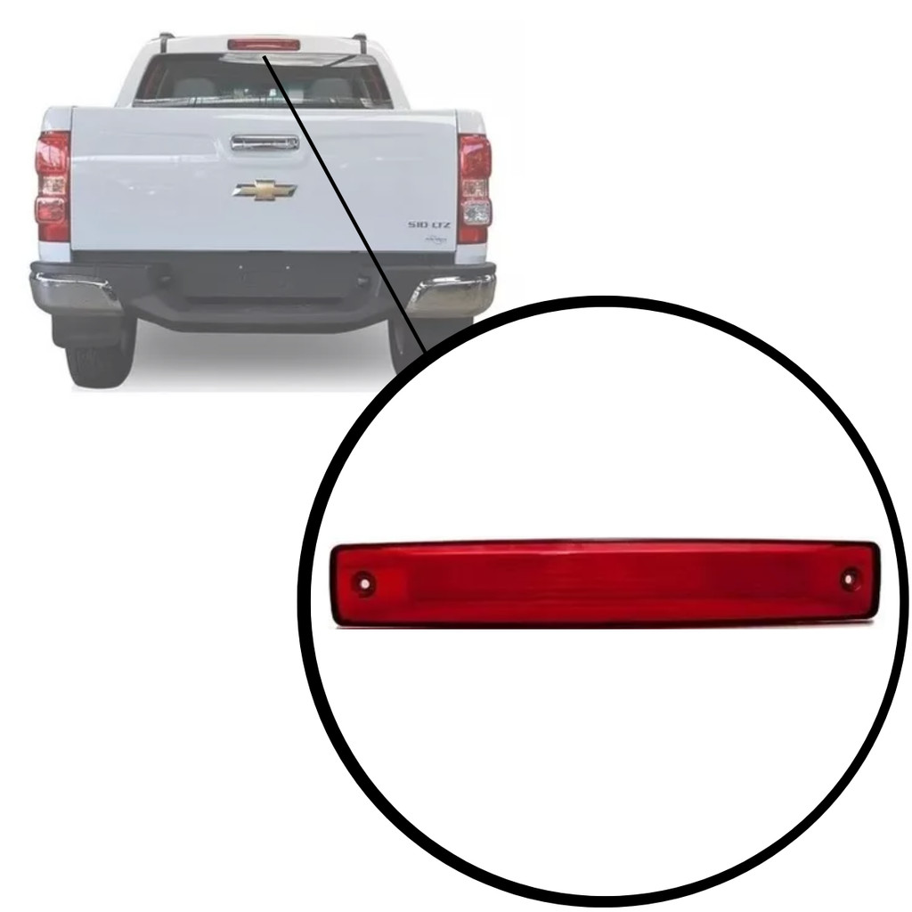 Lente Lanterna Luz Freio Teto Brake Light S10 2012 em diante