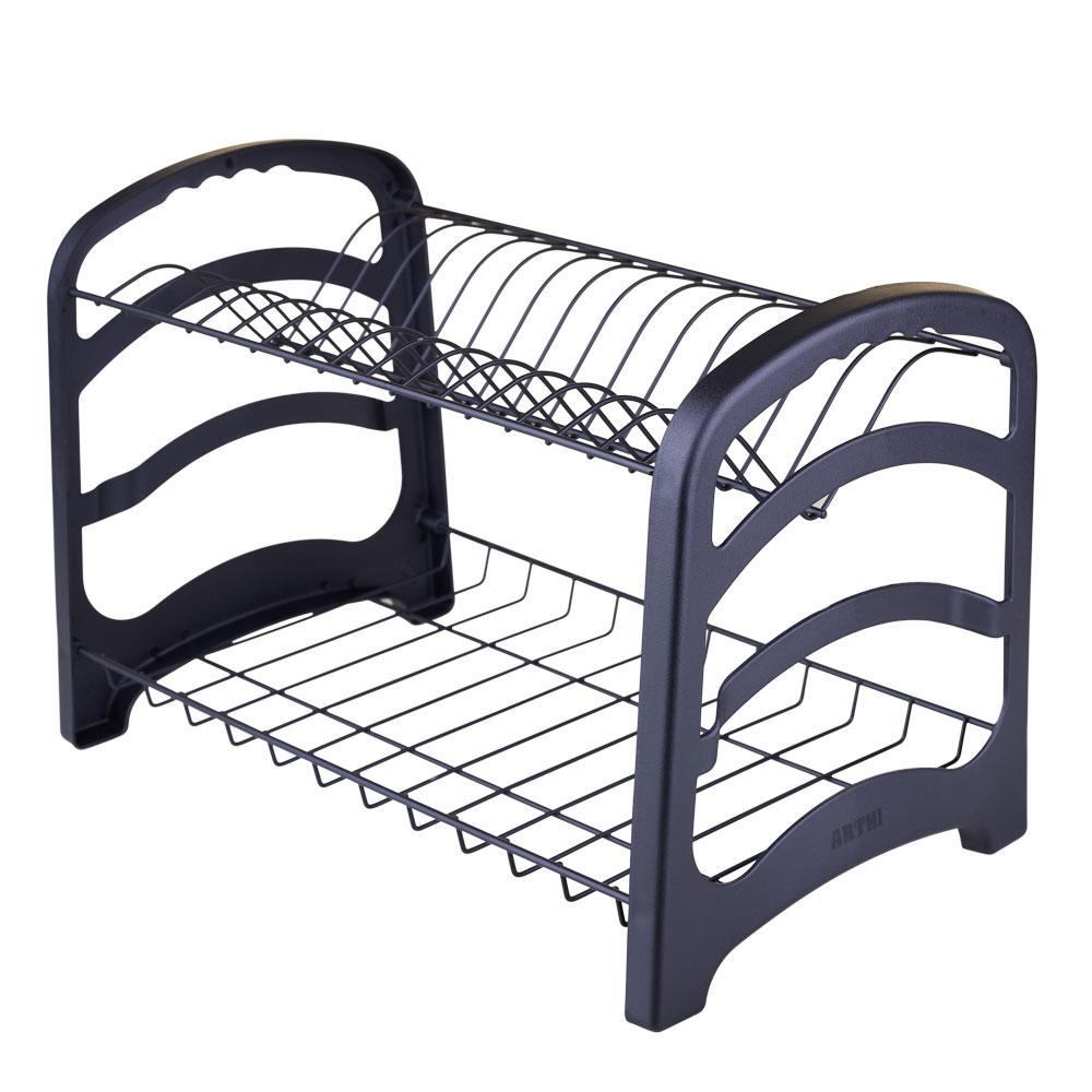 Escorredor 16 Pratos Supreme Arthi Preto em Oferta na Shopee