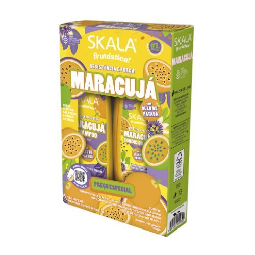 Kit Shampoo e Condicionador Skala Frutástica Maracujá Shampoo 325ml + Condicionador 200ml