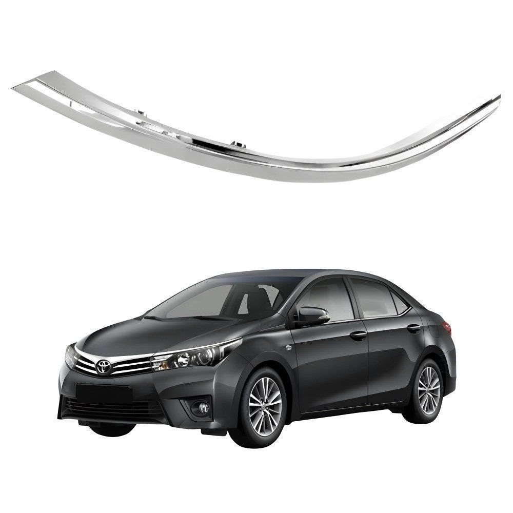 Friso Farol Toyota Corolla 2015 2016 2017 Cromado Lado Esquerdo Motorista