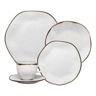 Aparelho de Jantar e Chá Oxford Ryo Maresia, Porcelana, 30 Peças - 103233 em Oferta na Shopee