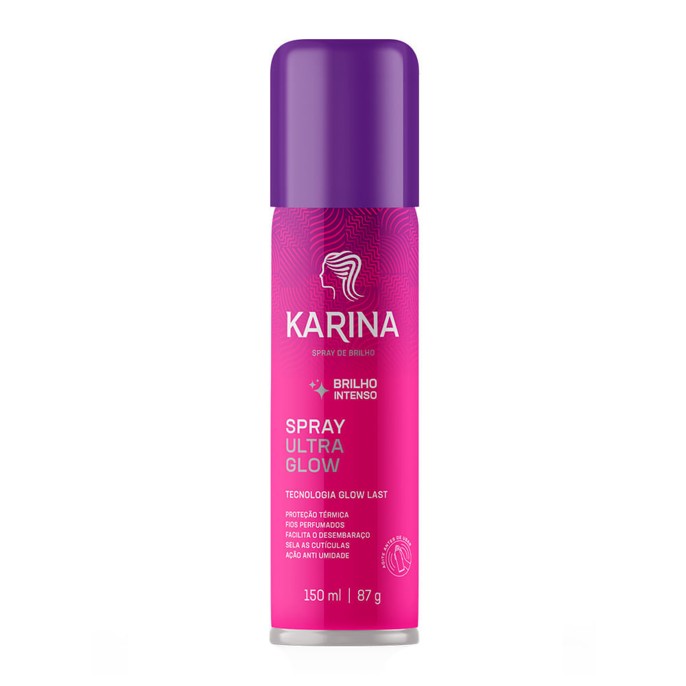 Spray Karina Ultra Glow Brilho Intenso 150ml em Oferta na Shopee