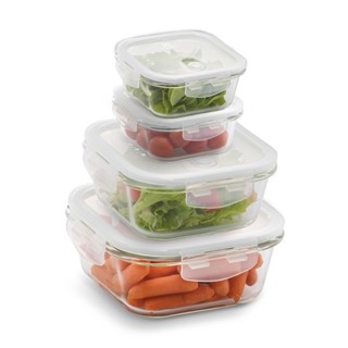 Conjunto De Potes Herméticos De Vidro 4 Unidades Electrolux em Oferta na Shopee