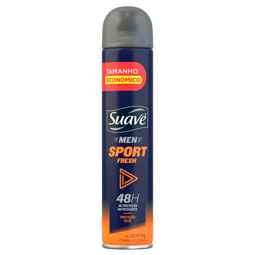 Desodorante Aerosol Suave Men Sport Fresh 200ml em Oferta na Shopee