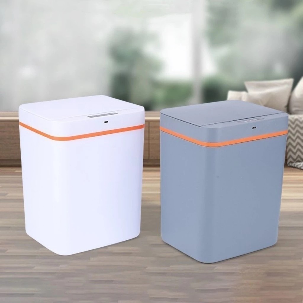 Lixeira Automática com Sensor 12 Litros Recarregável Tampa Inteligente Cozinha Escritório Banheiro