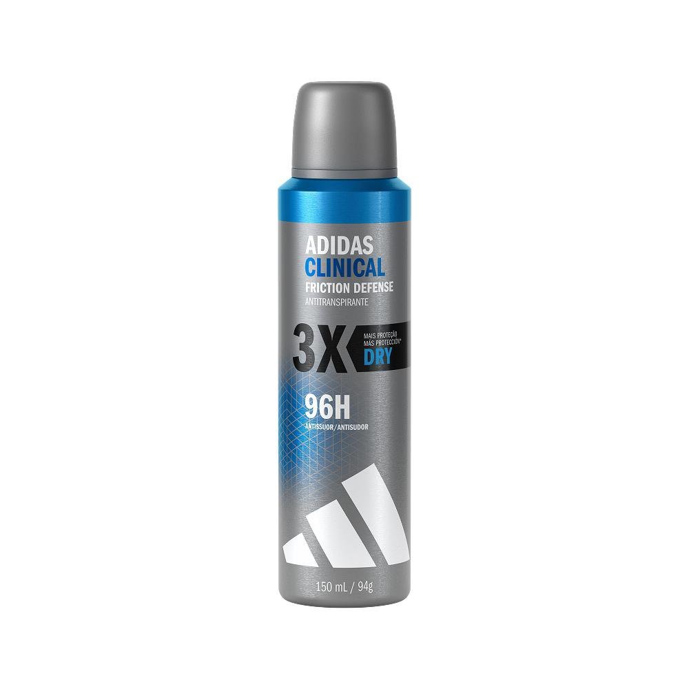 Desodorante Adidas Clinical Masculino Aerossol Antitranspirante Dry 150ml em Oferta na Shopee
