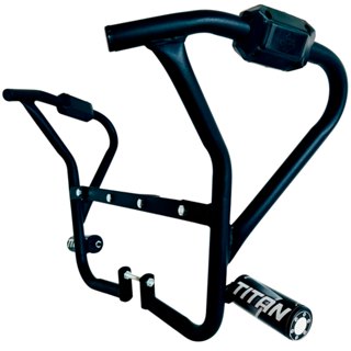 Titan 160 Modelo 2025 Protetor Carenagem Motor Tanque Preto Mata Cachorro com Pedal Slider Moto Honda em Oferta na Shopee