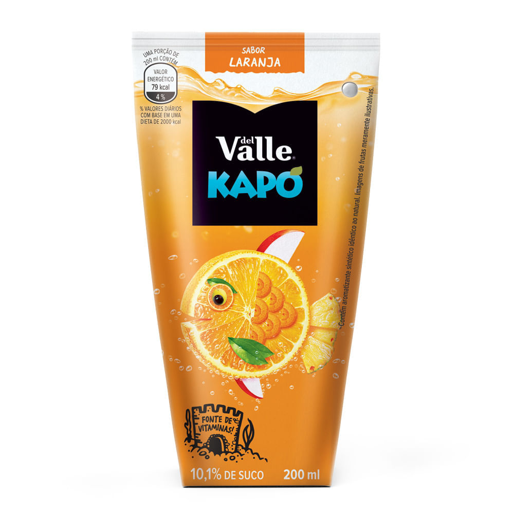 Suco Del Valle Kapo Laranja 200ml em Oferta na Shopee