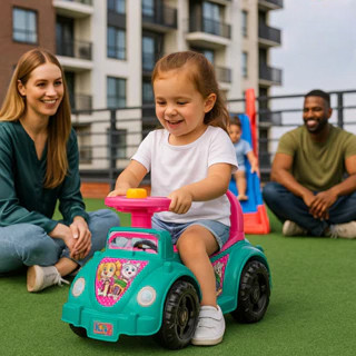 Brinquedo Carrinho Andador Crianças Buzina Motinha Quadriciclo Presente Triciclo Empurrar