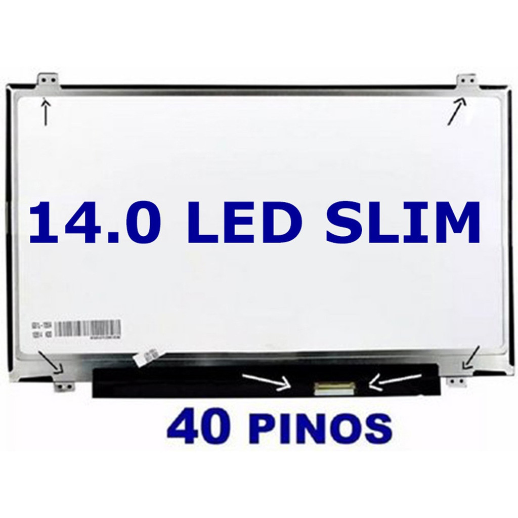 Tela 14.0 Slim 40 Pinos Notebook Positivo Master N250i