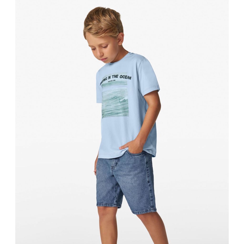 Conjunto Camiseta com Bermuda Trick Nick Azul