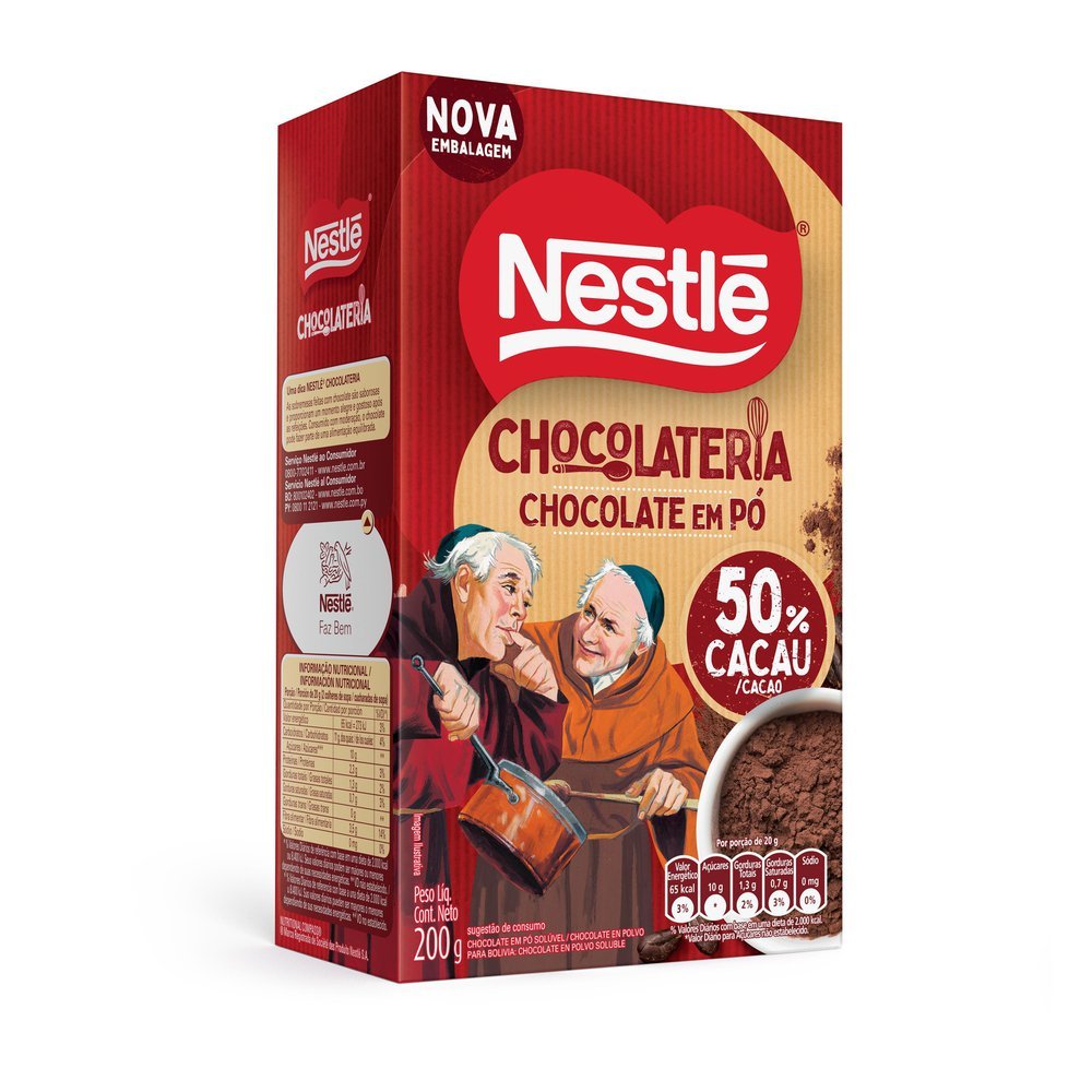 Chocolate em Pó NESTLÉ Dois Frades 200g Chocolate em Pó NESTLÉ Dois Frades 200g
