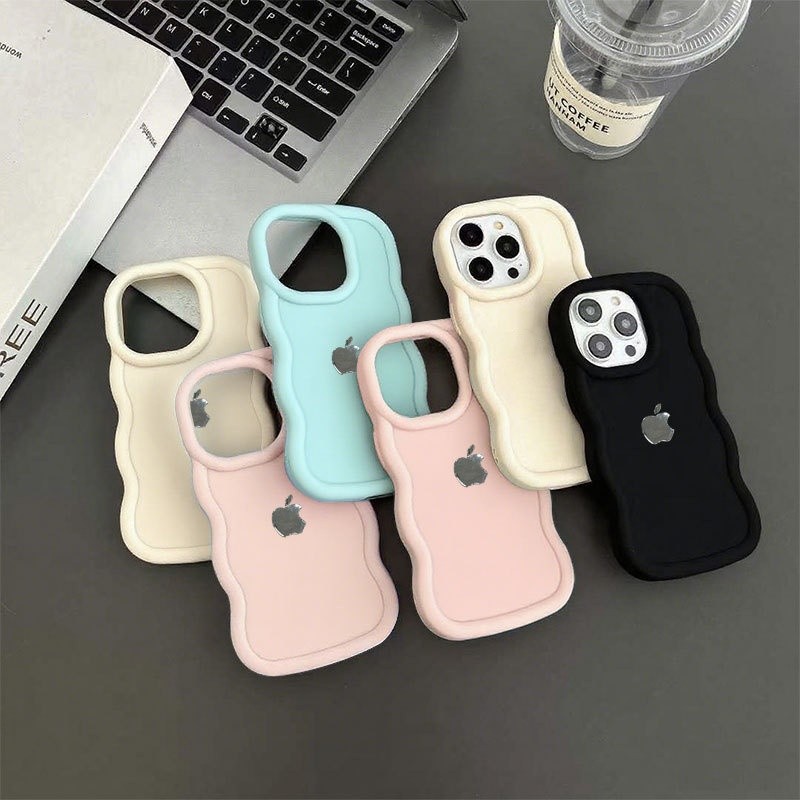 Capa Colorida De Doces Para iPhone Xr 13 11 16E 17 15 14 12 Pro Max 17Air Xs 7 8 Plus Logotipo Da apple Onda Softcase