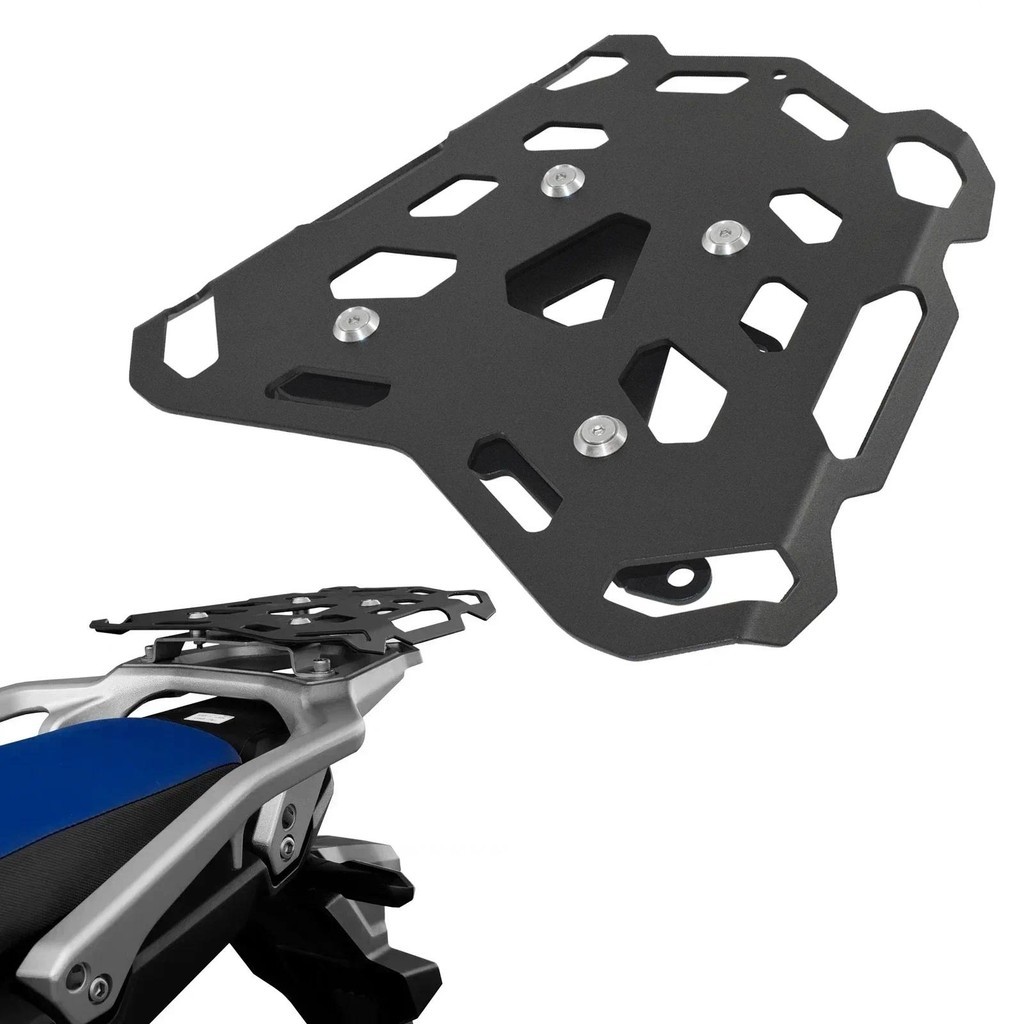Preto Motocicleta Placa De Transporte Traseiro Bagageiro Prateleira Carga Carry Capa Titular Para HONDA XL 750 Transalp 