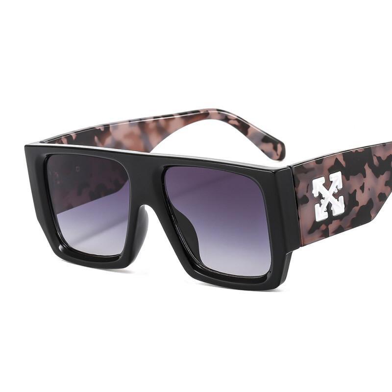 Óculos de Sol Quadrados Hip-hop Femininos, Óculos de Sol Brancos com Furos para Homens, Óculos de Sol Vintage Azuis para