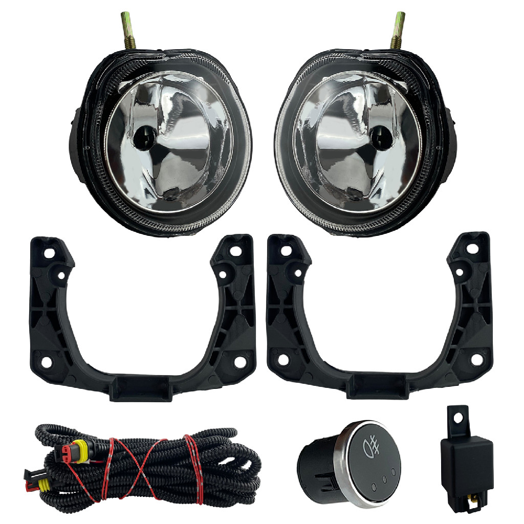 Kit Farol Milha Fiat Grand Siena Ducato Boxer Jumper Botão Touch H1