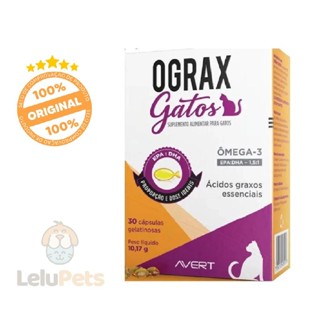 Ograx Gatos Suplemento Alimentar Para Gato Avert 30 Cápsulas em Oferta na Shopee