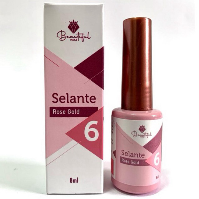 Top Coat Selante Rose Gold -Beautiful Nails 8ml - LIVRE de TPO e HEMA Efeito Anti- Risco em Oferta na Shopee