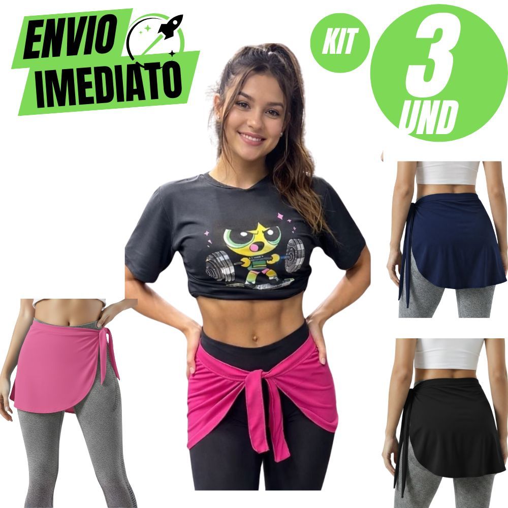 Kit C/03 Tapa Bumbum Para Usar Com Legging Academia Ginástica Caminhada Feminino Crossfit Premium