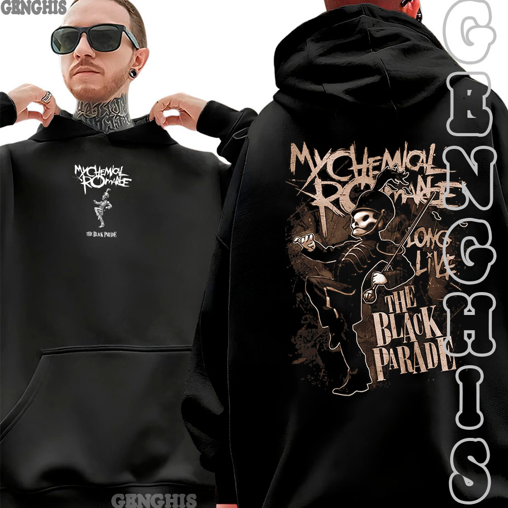 Moletom Blusa De Frio Capuz My Chemical Romance Banda De Rock Album The Black Parade Unissex