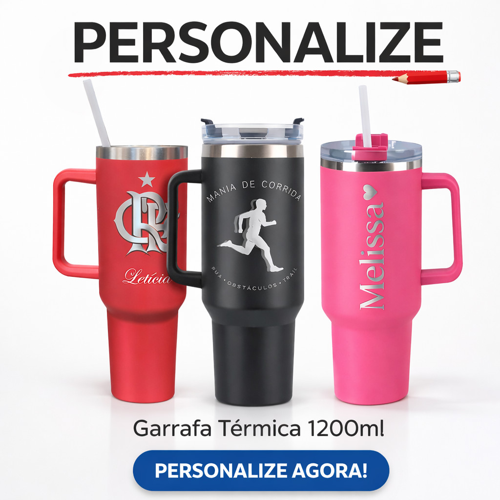 Copão Térmico Personalizados 1200ml Nome Logo Figuras Copão