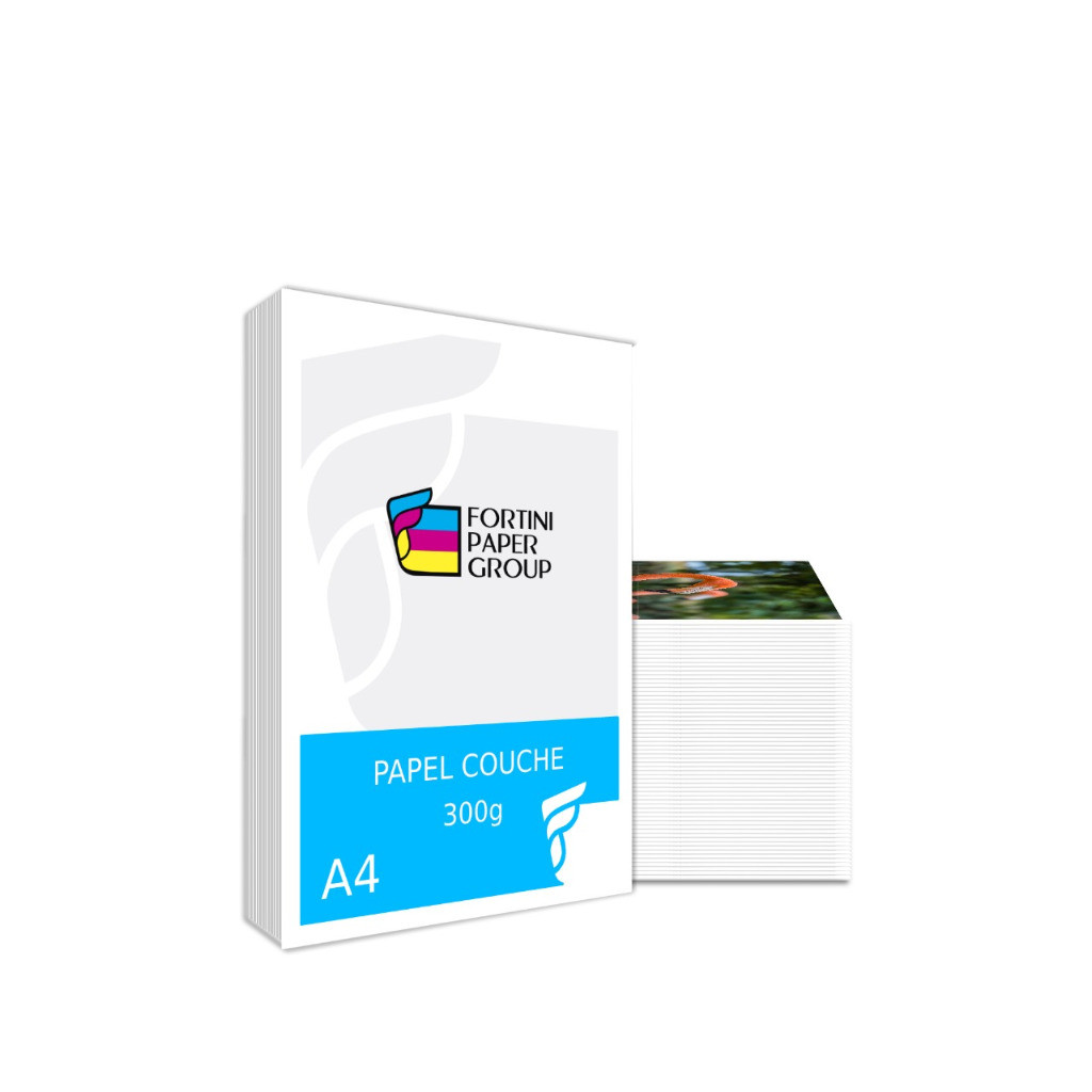 100 Folhas Papel Couchê A4 300g Brilho – Papel Fotográfico Grosso para Impressora Laser Convites e Cartões