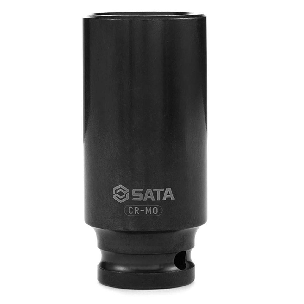 Soquete de Impacto Sextavado Longo 1/2 x 10/11/12/13/14/15/16/17/18/19/21/22/24/26/27/29/30/32 mm - Sata