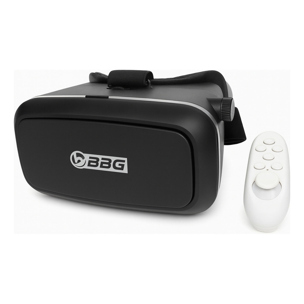 Vr Box Oculos Realidade Virtual 3d Black Controle Bluetooth