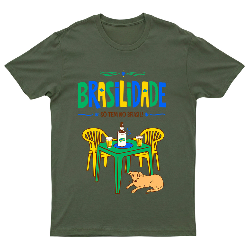 Camiseta Unissex Brasil Brasilidade Streetwear 100% Algodão  Premium  Copa do Mundo Futebol Torcida