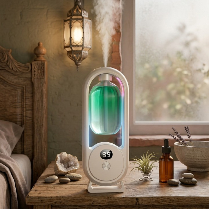 Difusor de Aroma de Parede Sem Fio Umidificador Aromatizador Portatil Omini