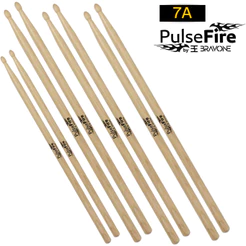 Par Baquetas PulseFire By Bravone Para Bateria Tauari Profissional Premium